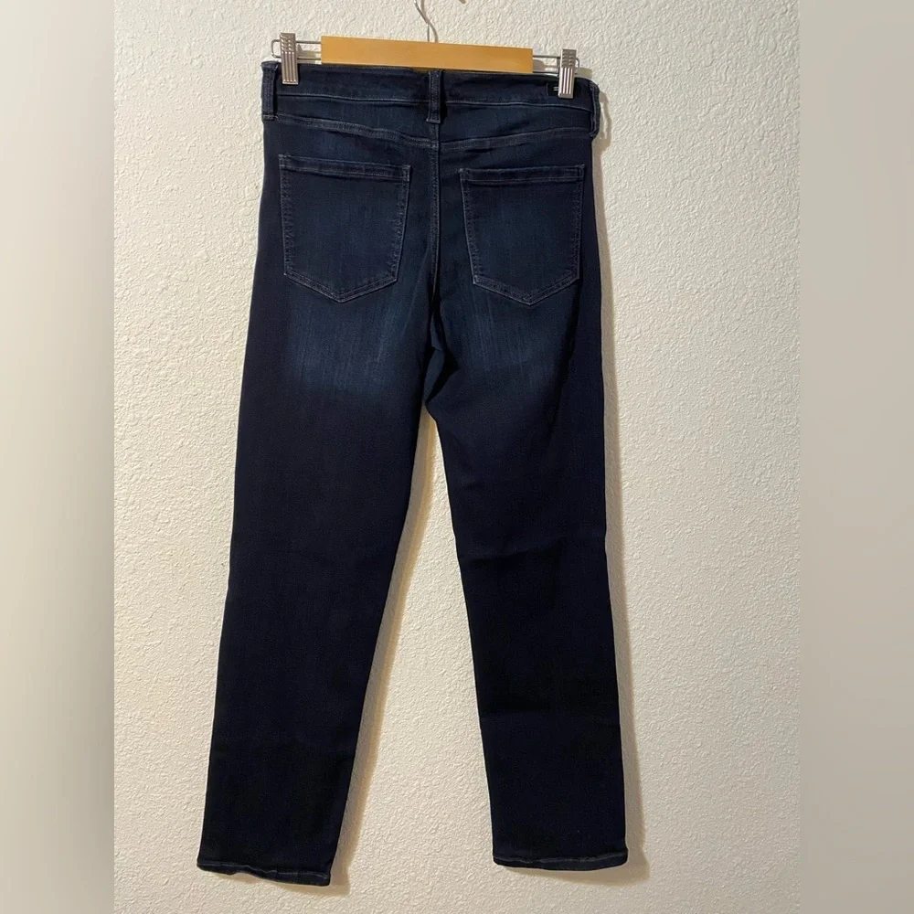 Liverpool Stretch Straight Leg Women Blue Jeans Size 6/28